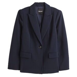 NWT Madewell Alston blazer size 0 navy